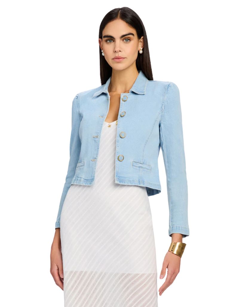 Lombardi Denim Blazer Sky Blue