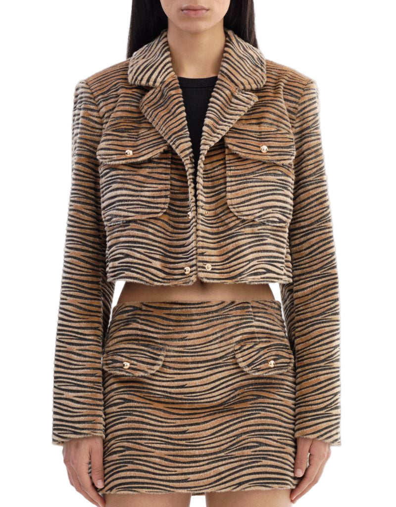 Lamarque Jaylee Tiger Print Jacket