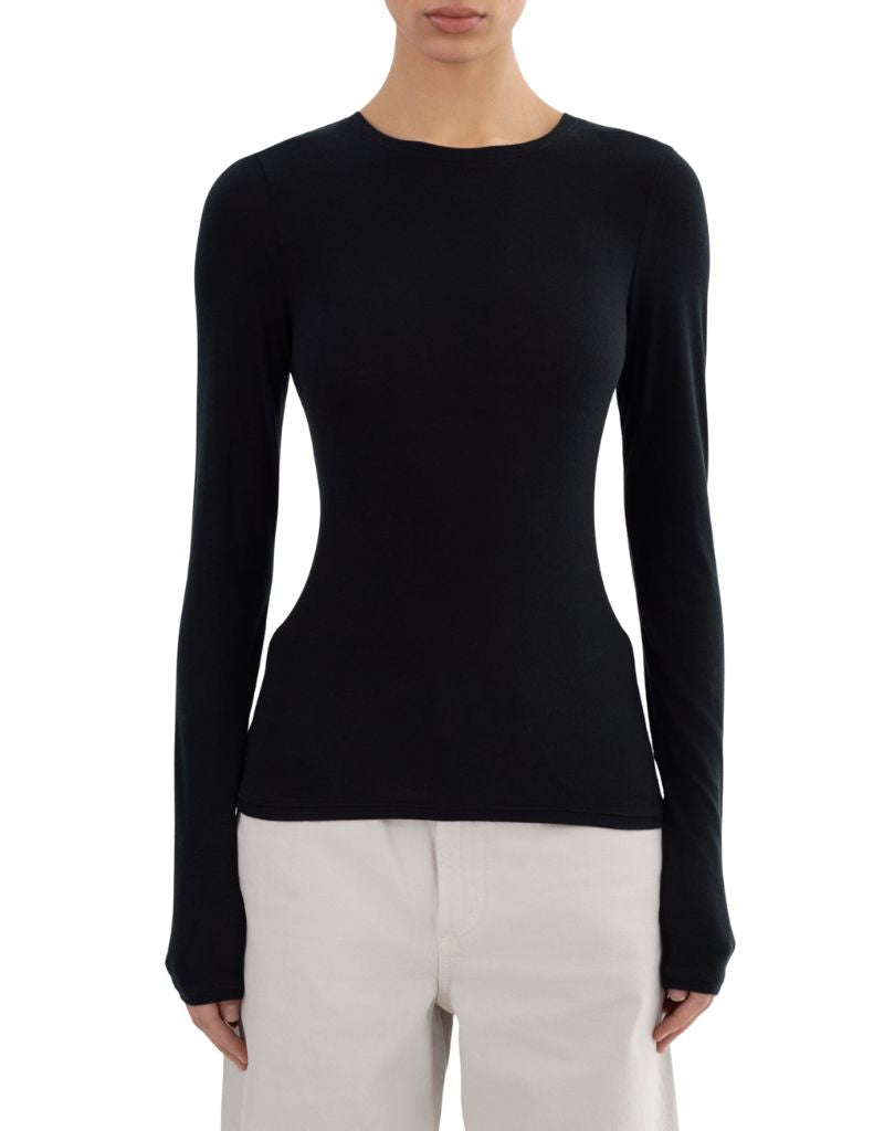 Lamarque Medora Long Sleeve Top Black