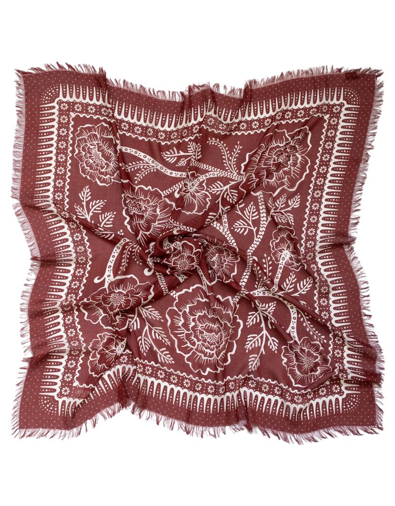 Last Chance Textiles Big Honcho Bandana Ramble in Brick