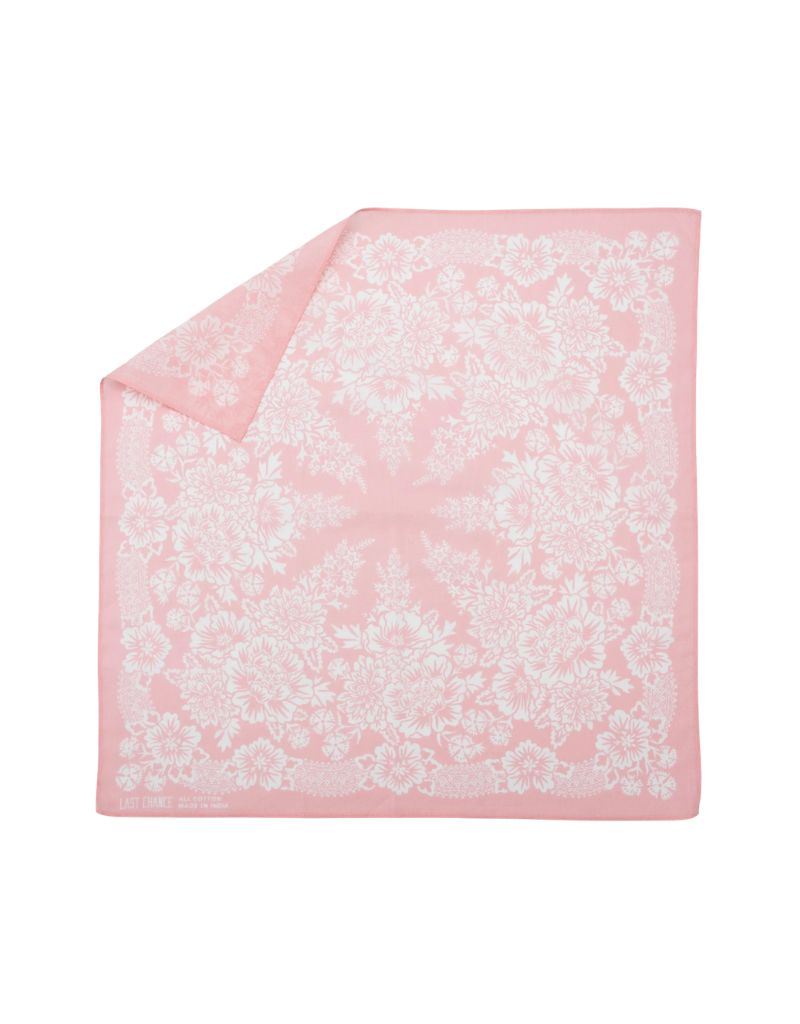 Last Chance Textiles Cotton Blossom Bandana Shell Pink