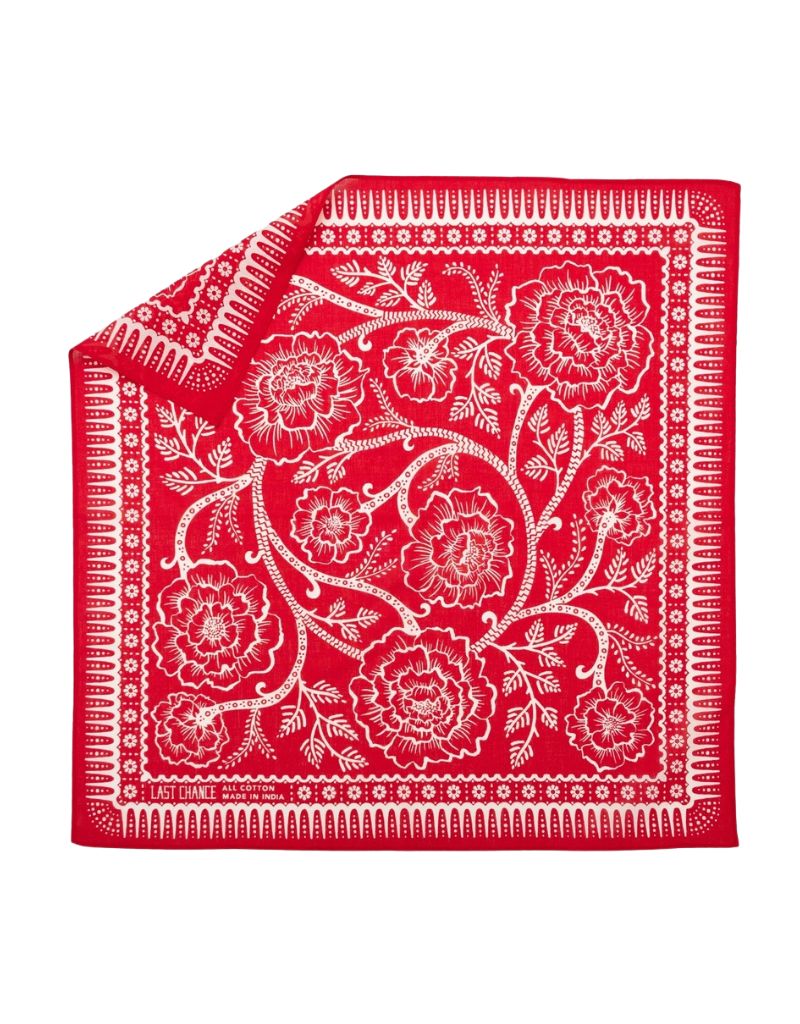 Last Chance Textiles Cotton Ramble Bandana Red Hot