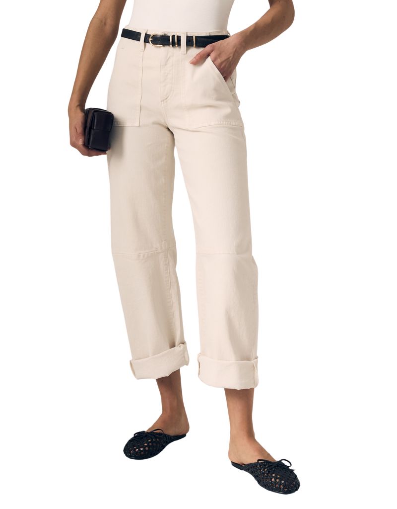 Le Jean Utility Soft Barrel Double Cuff Bone