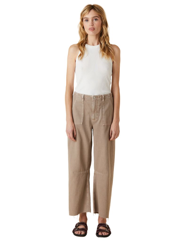 Le Jean Utility Soft Barrel Sandstone