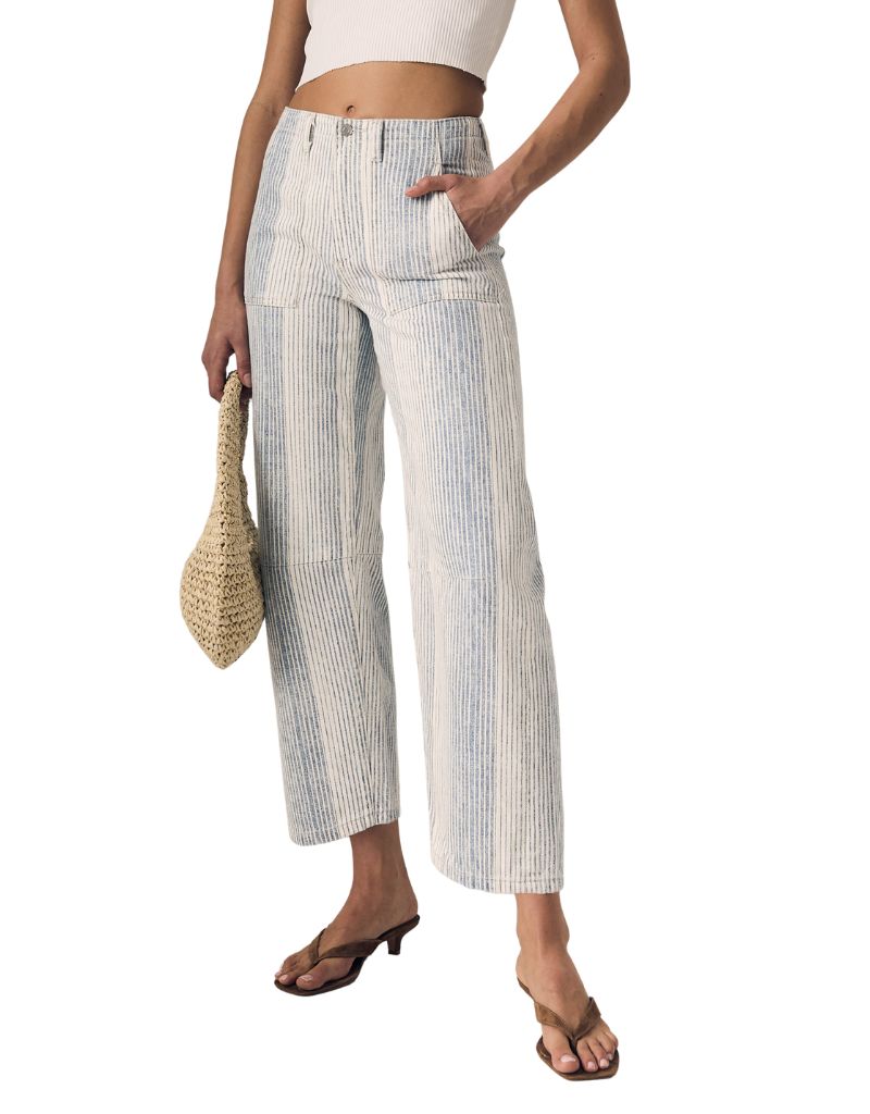 Le Jean Utility Soft Barrel Summer Stripe