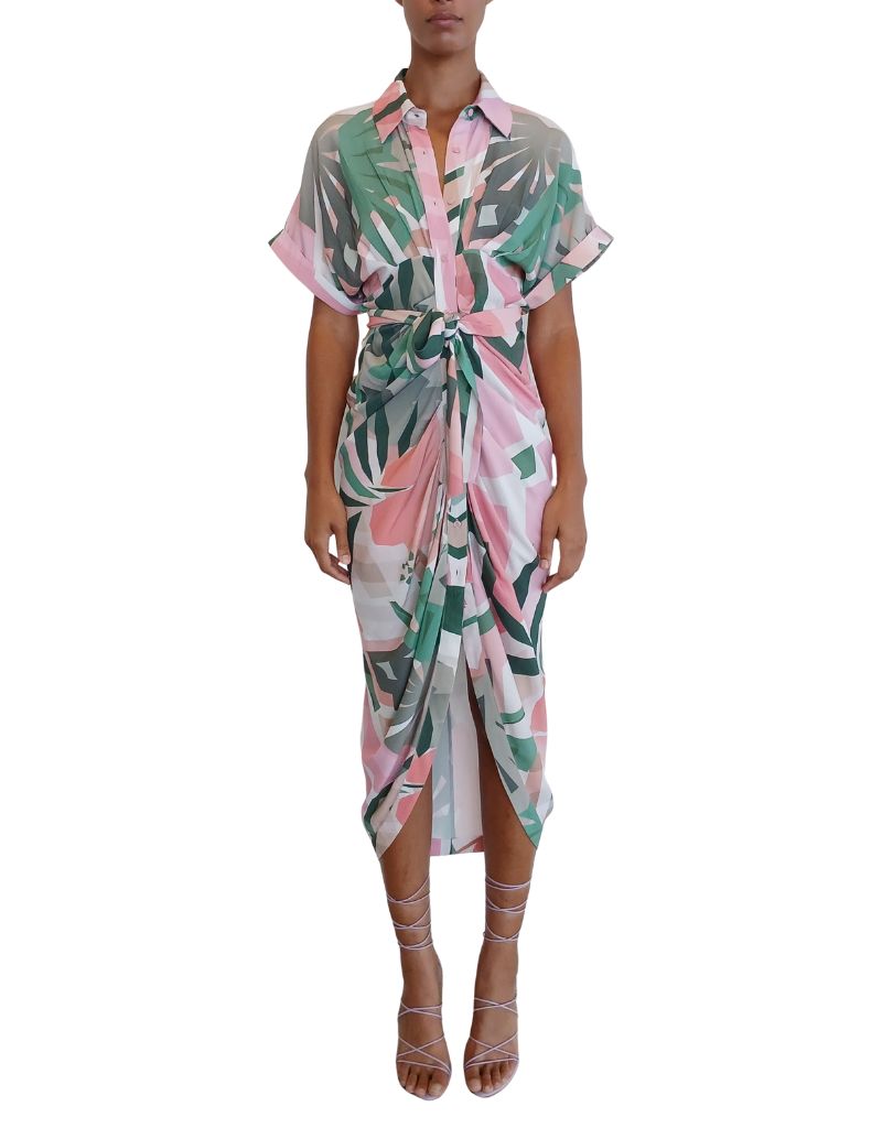 Le Superbe Miko Dress Geo Tropical