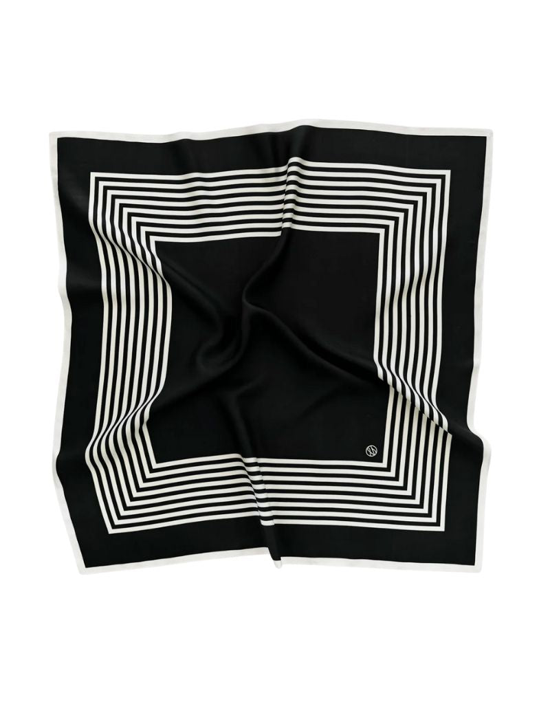Lescarf No. 2 Black and Cream Scarf 65cm