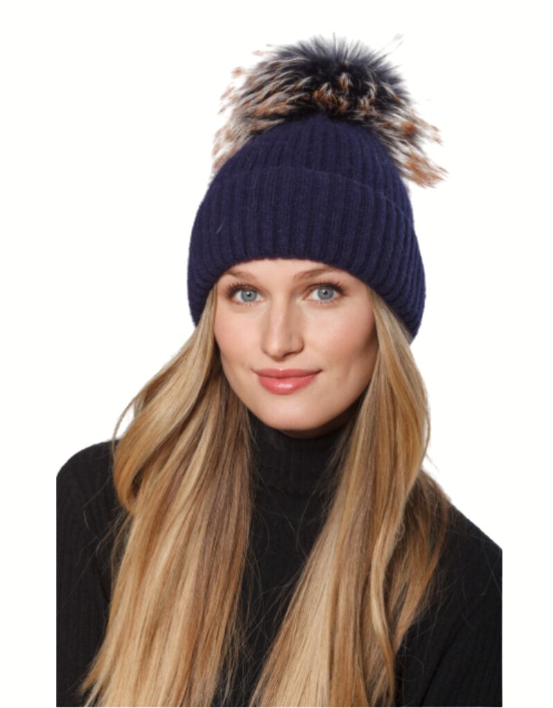 Linda Richards HA-62 Mohair Wool Hat Moonlight Blue