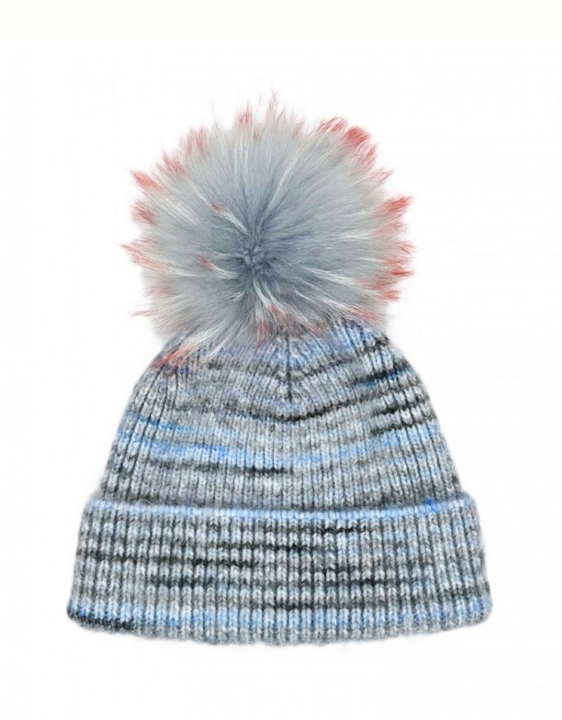 Linda Richards HA-64 Ombre Multi Knit Hat Blue