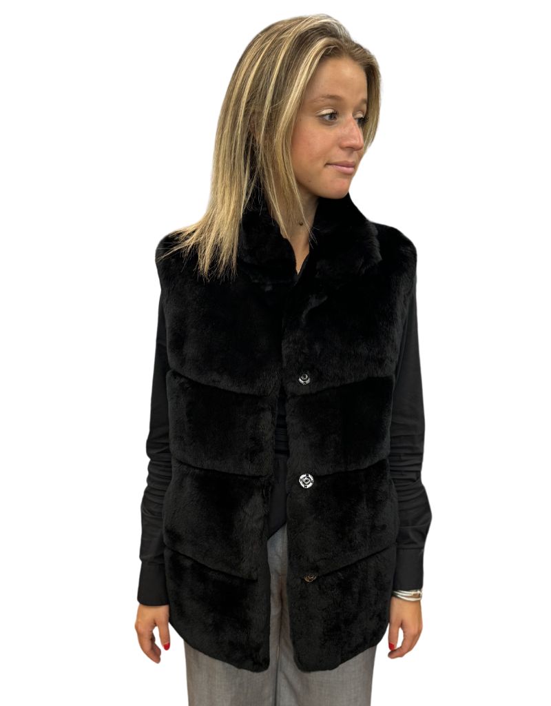 Linda Richards Rex Vest RX-725 Black