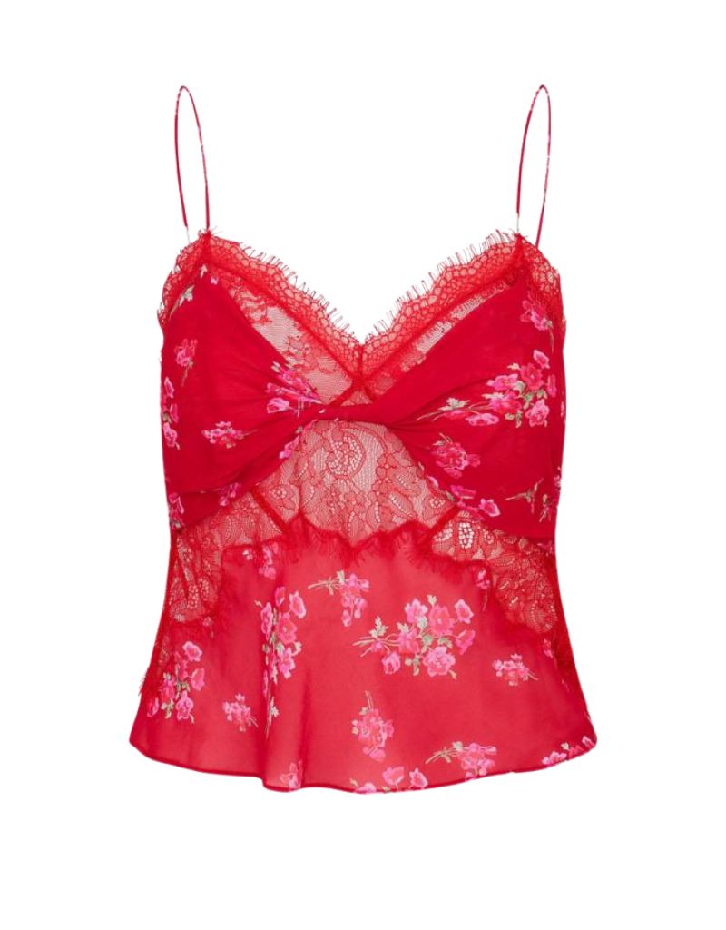 LoveShackFancy Belfast Top Urban Crimson