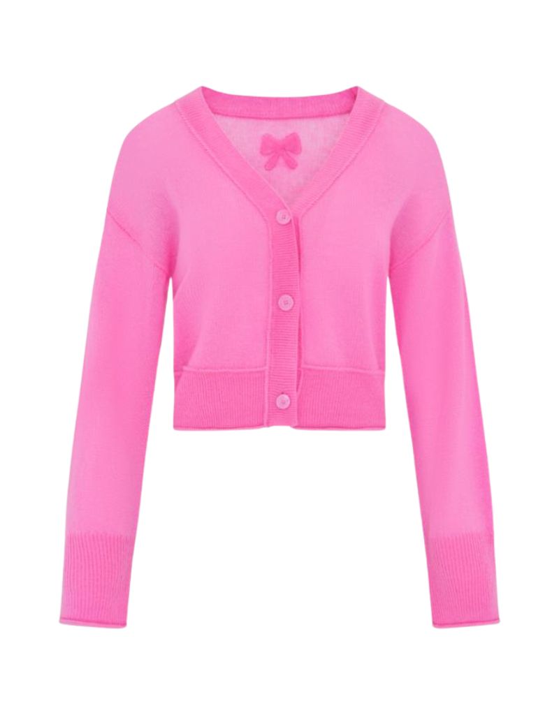 LoveShackFancy Lawrence Cardigan Sunset Pink