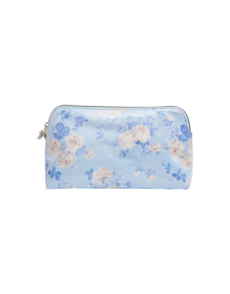 LoveShackFancy Medium Travel Pouch Whisper Blue
