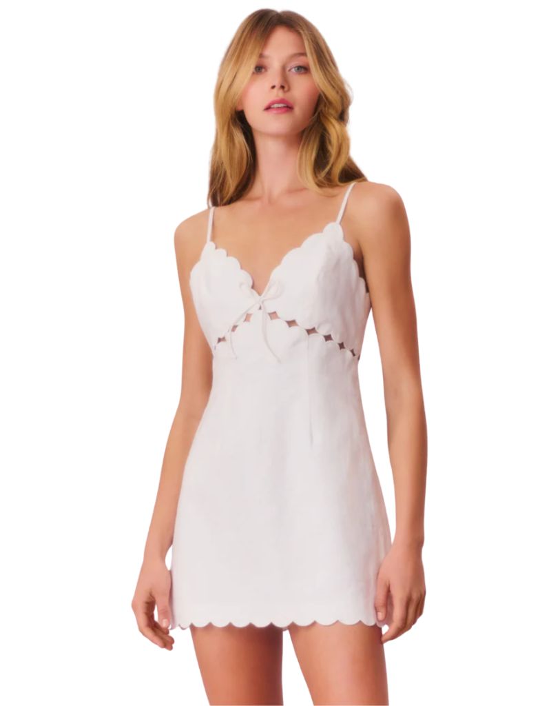 LoveShackFancy Sido Dress Antique White