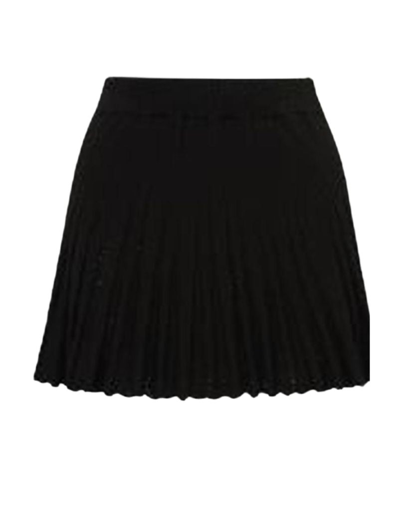 LoveShackFancy Willany Skirt Black