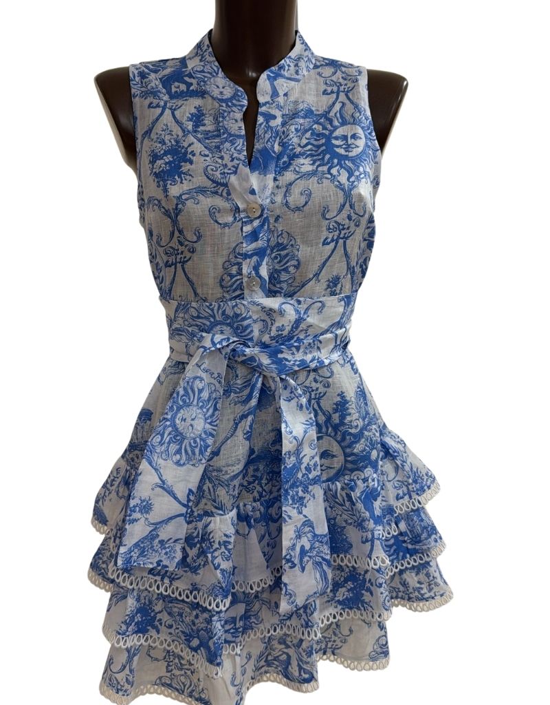 Luisa Positano Dress Love Short Sky Sun