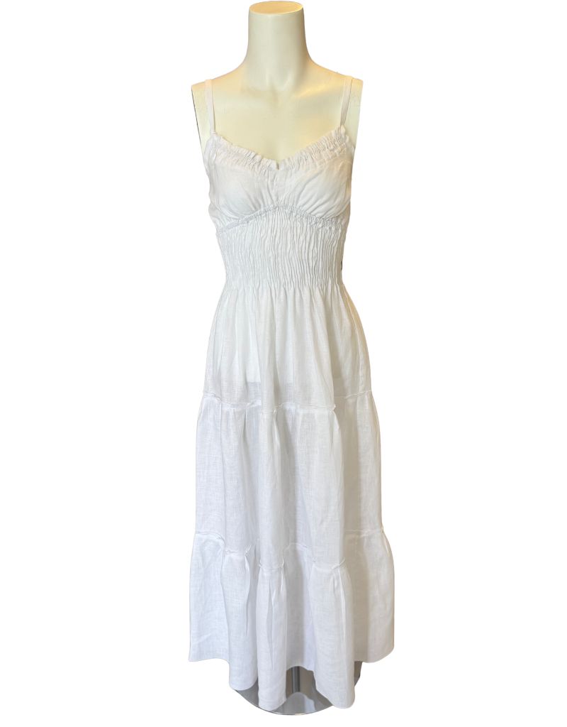Luisa Positano Dress Ornella Long White