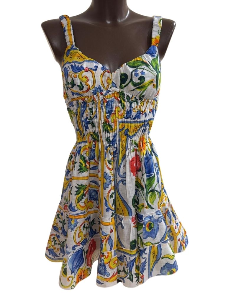 Luisa Positano Dress Pesca Short Positano