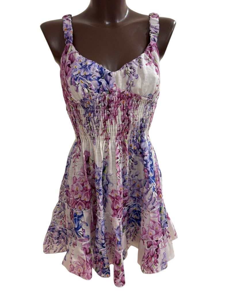 Luisa Positano Dress Pesca Short Wisteria