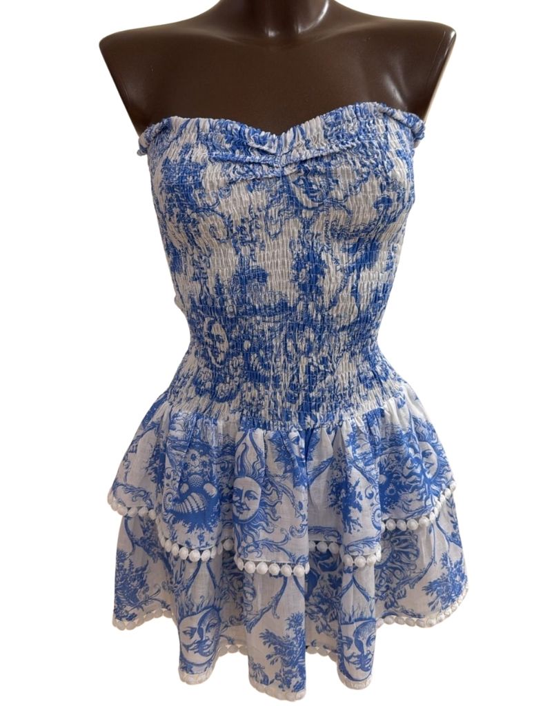 Luisa Positano Dress Totano Sky Sun