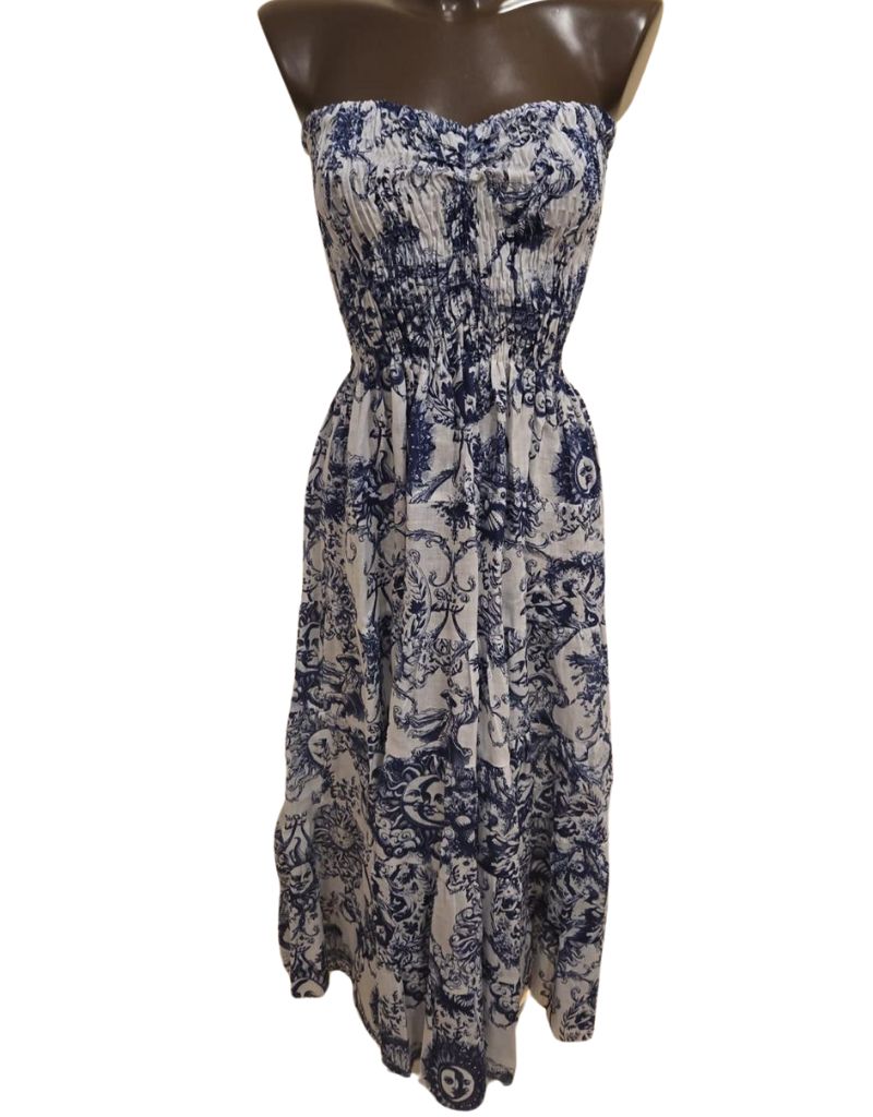 Luisa Positano Dress Totarone Blue Sun
