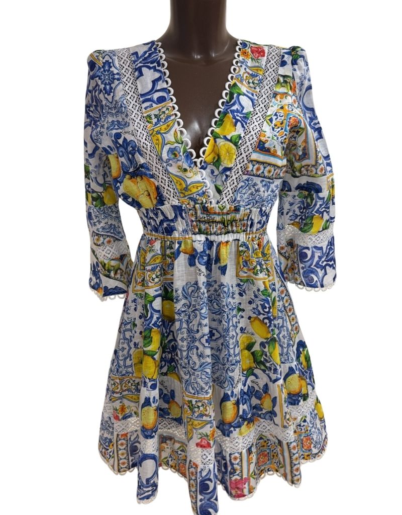 Luisa Positano Dress Veleno Short New Mix