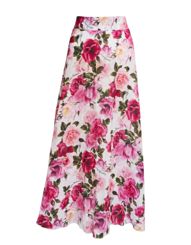 Luisa Positano Skirt Esmeralda Roses