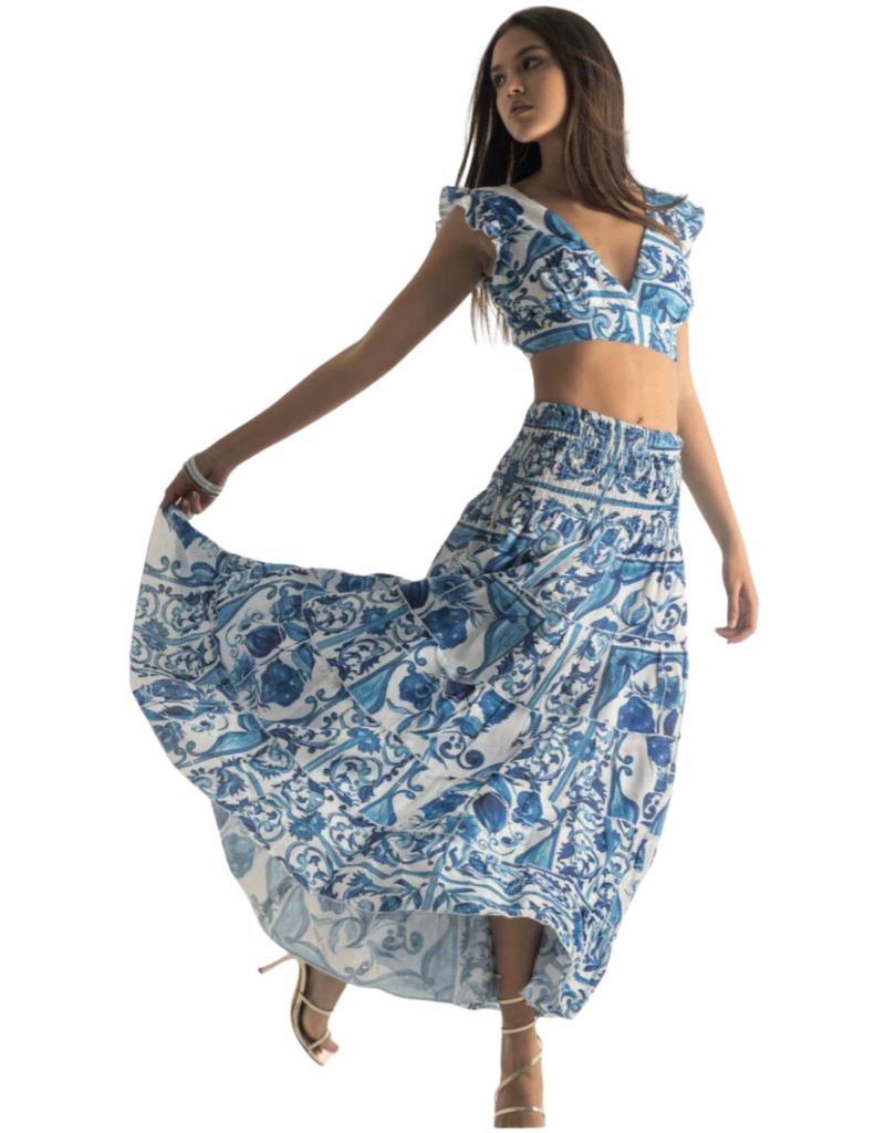 Luisa Positano Skirt Hedy Positano Blue