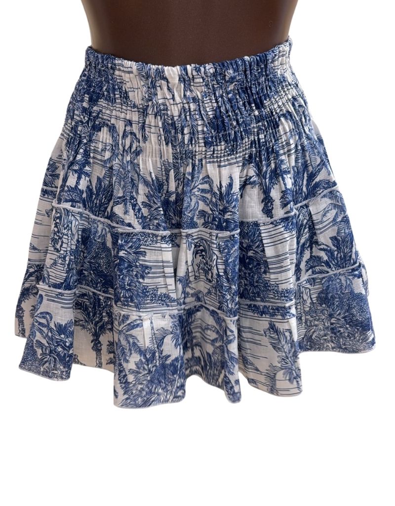 Luisa Positano Skirt Olivia Blue Toile