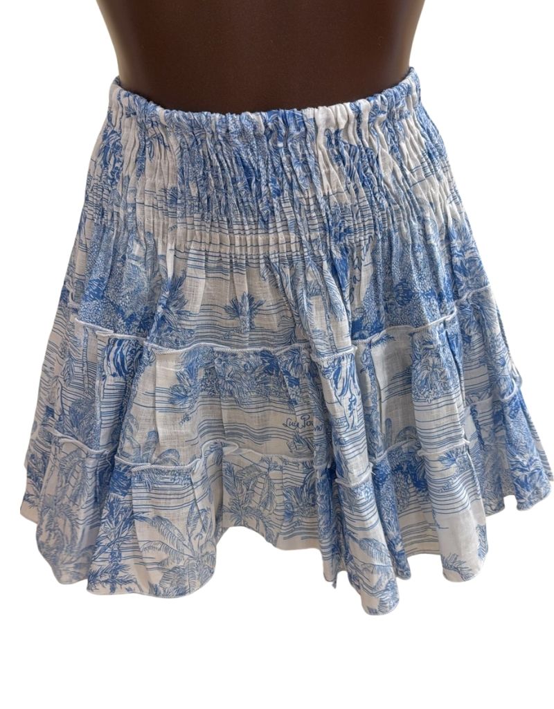 Luisa Positano Skirt Olivia Sky Toile