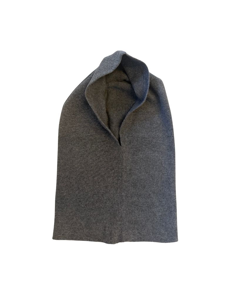 OST-LCG-25 Wool and Cashmere Neck Warmer Hood Marengo