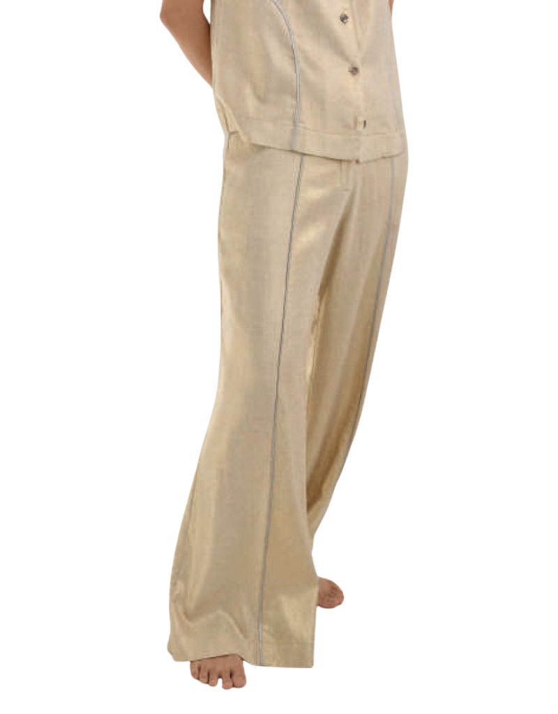 Margara Shaw Luni Metallic Pant Gold