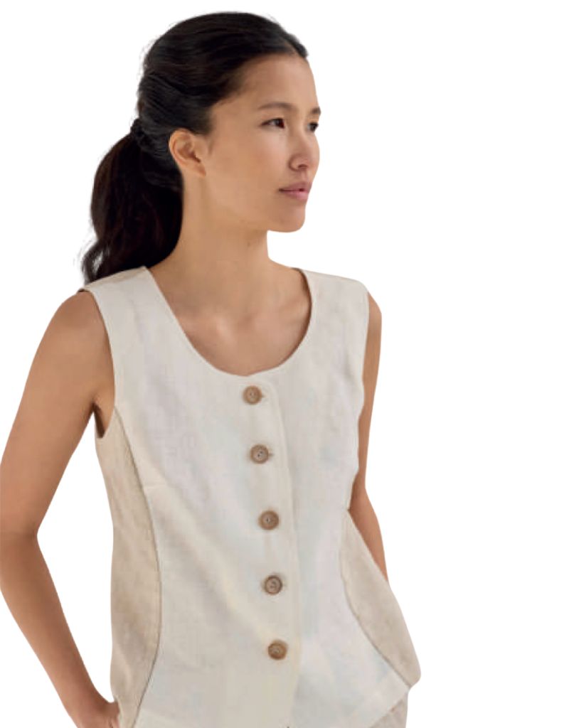 Margara Shaw Tiner Vest Off White