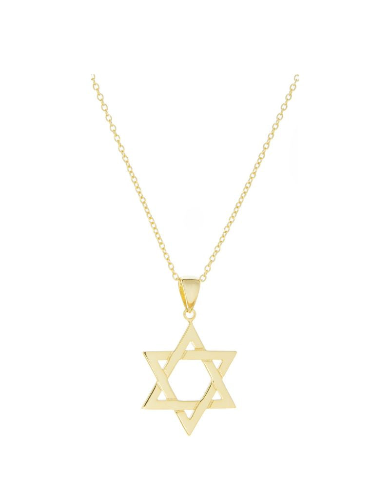Marlyn Schiff 4061N Star of David Pendant Necklace Gold