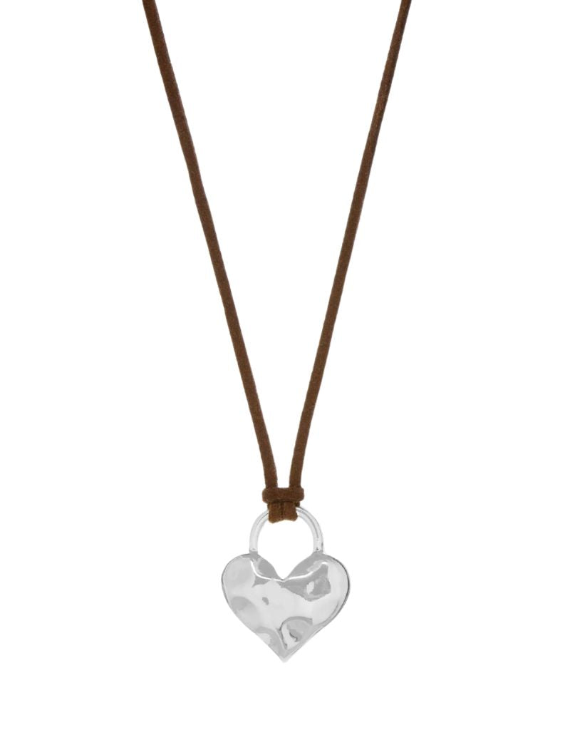 Marlyn Schiff 4103N Harper Necklace Silver Brown