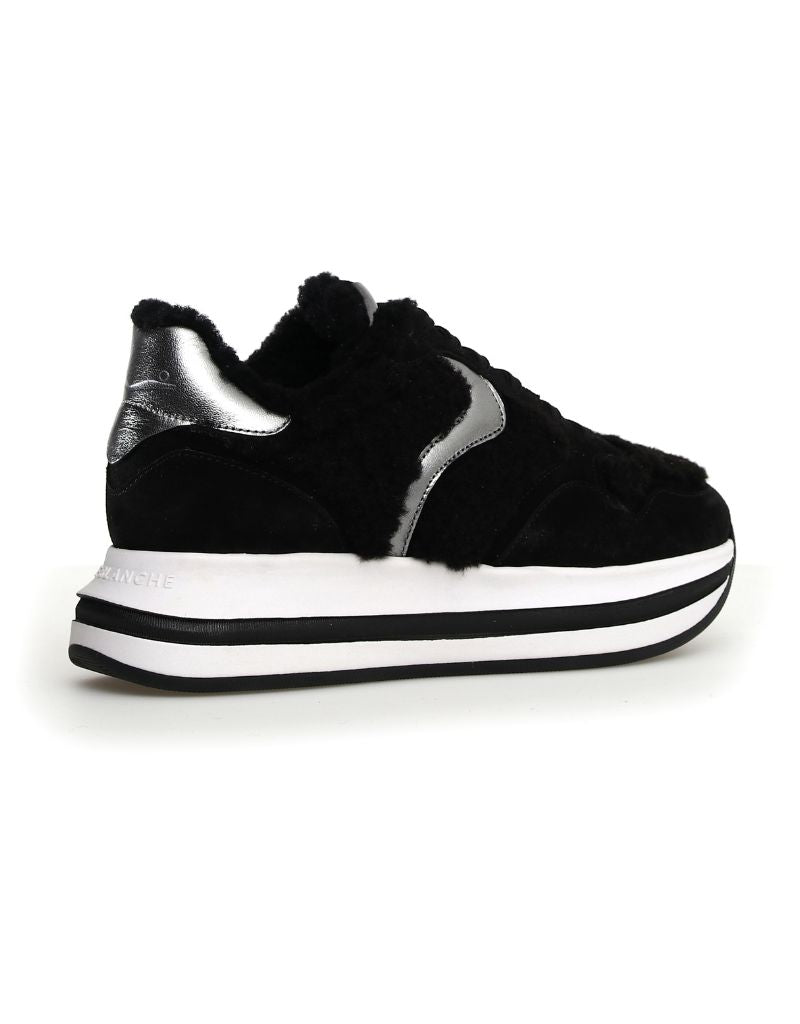 Melany Fur Suede Fur Black Pewter1A55