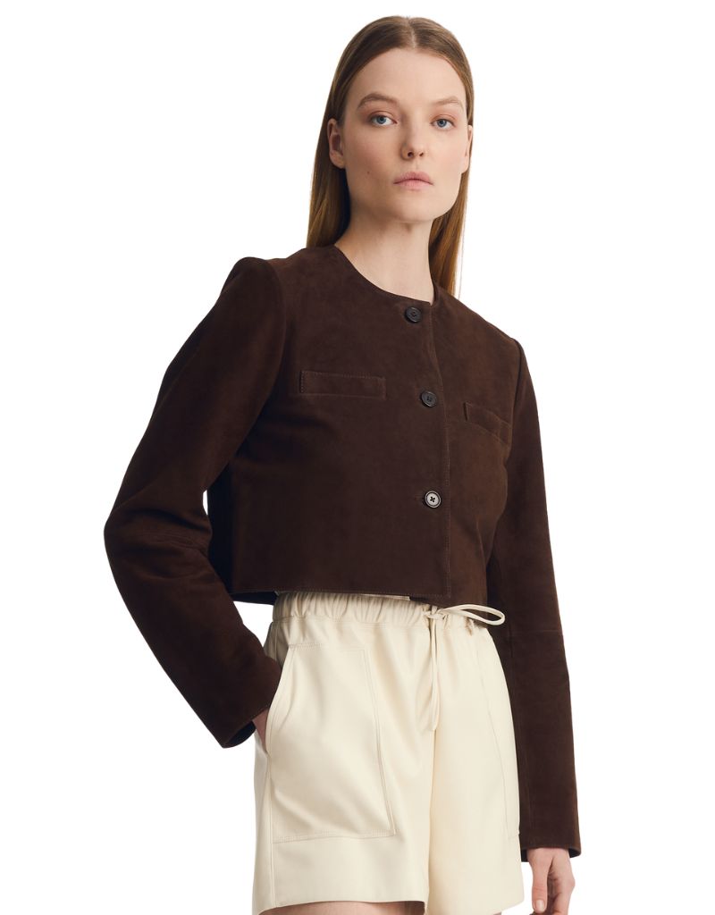 Melissa Nepton Glenda Jacket Brown Suede