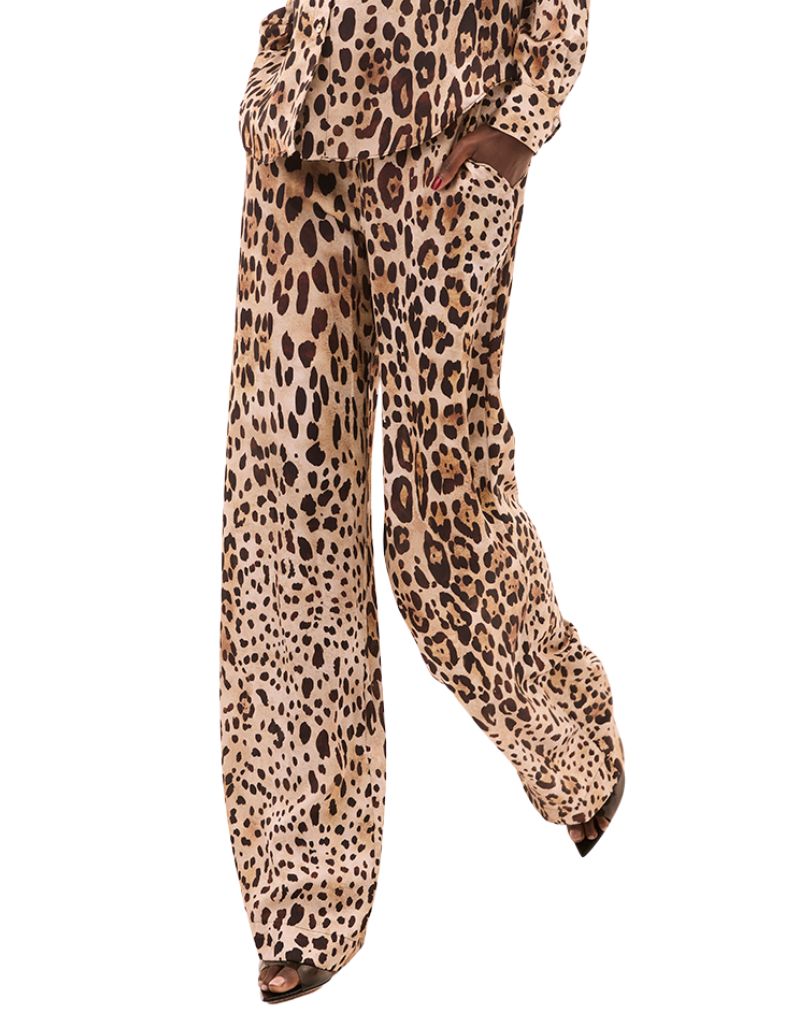 Misa Cher Pant Leopard Print