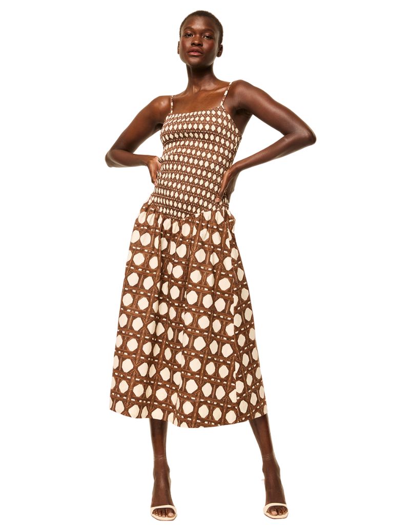 Misa Roxie Dress Choco Rattan Pop Mix