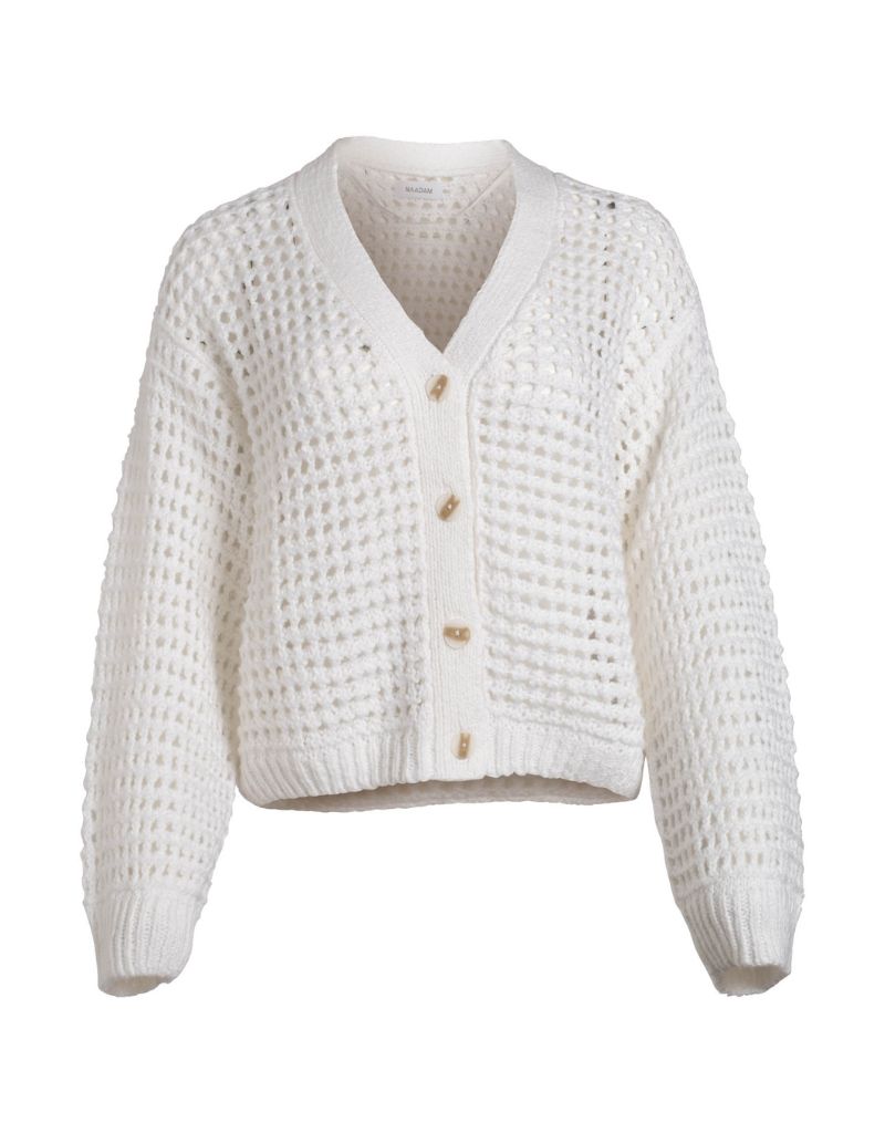 Naadam Luxe Cotton Pointelle Cardigan White