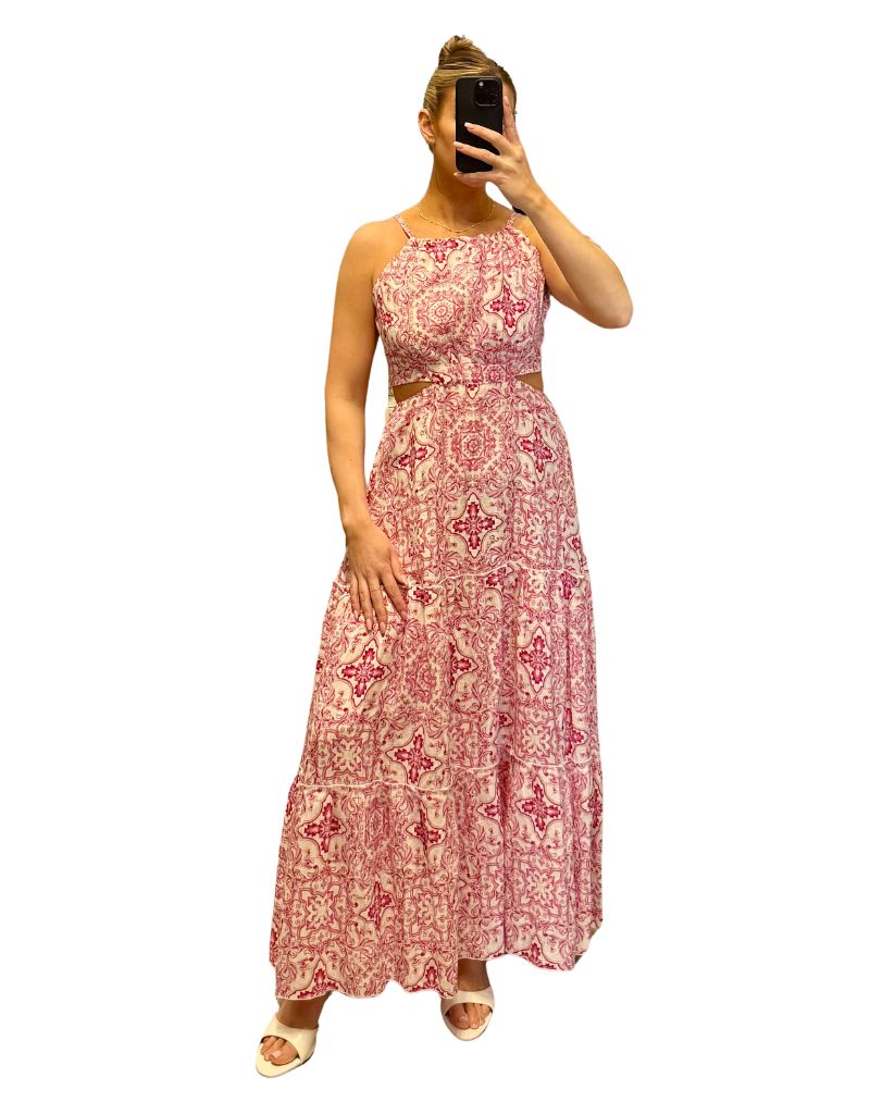 Dress Nadia Long Amalfi Pink