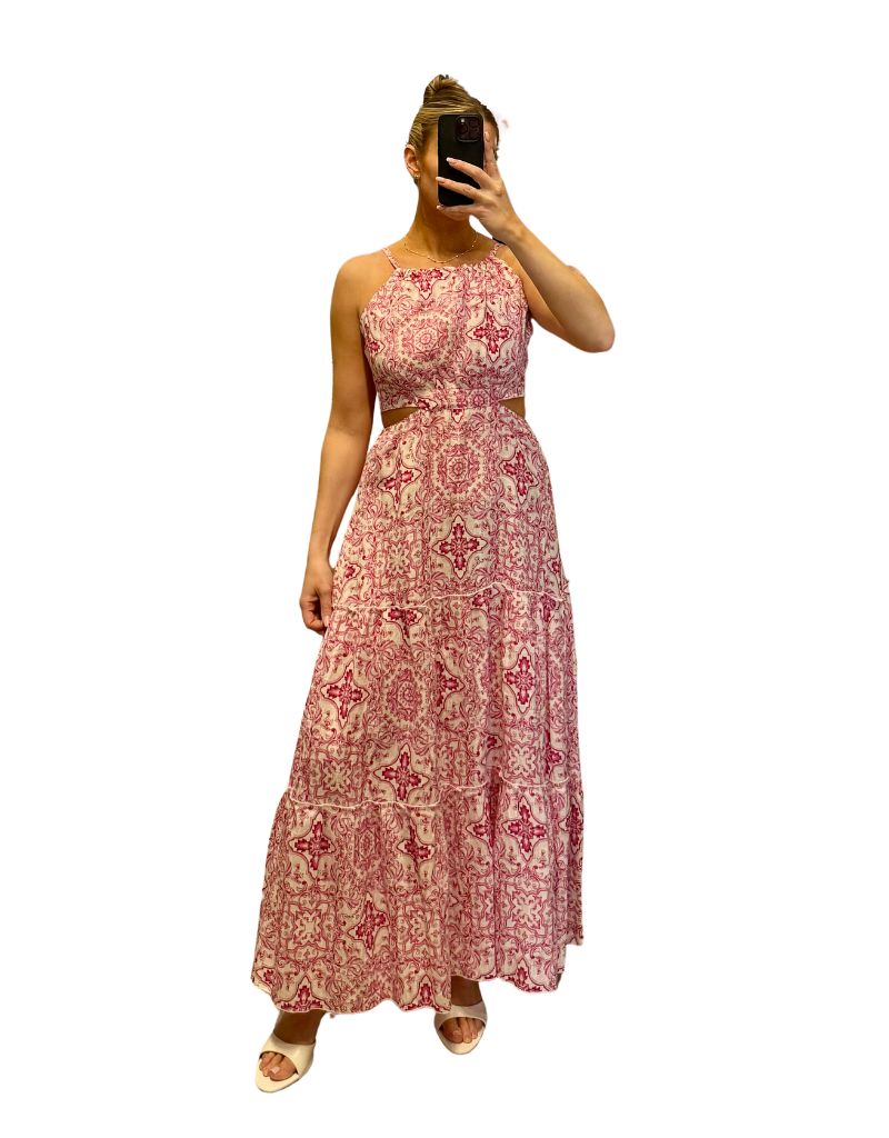 Dress Nadia Long Amalfi Pink