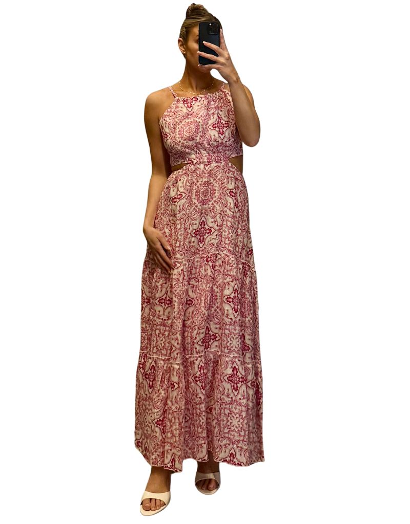 Dress Nadia Long Amalfi Pink