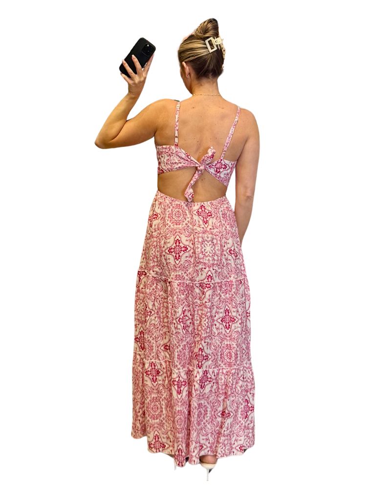 Dress Nadia Long Amalfi Pink
