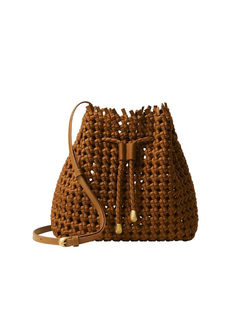 Naghedi Mallorca Medium Bucket Open Weave Teak