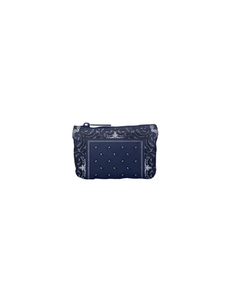 Card Pouch Navy Blue Bandana