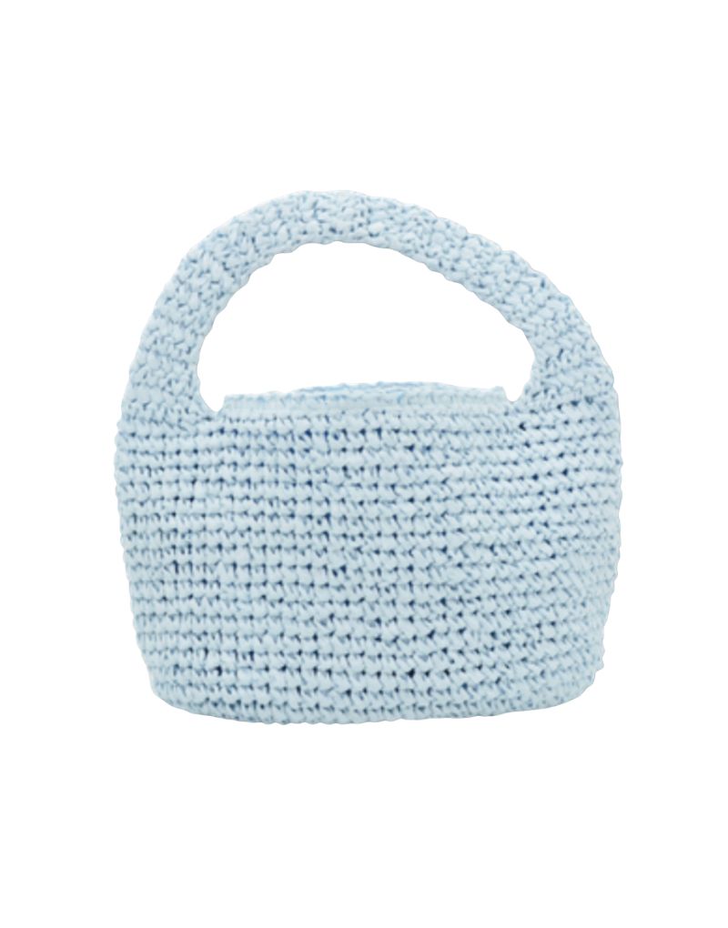 Nikki Beach Karina Hobo Straw Tote Light Blue