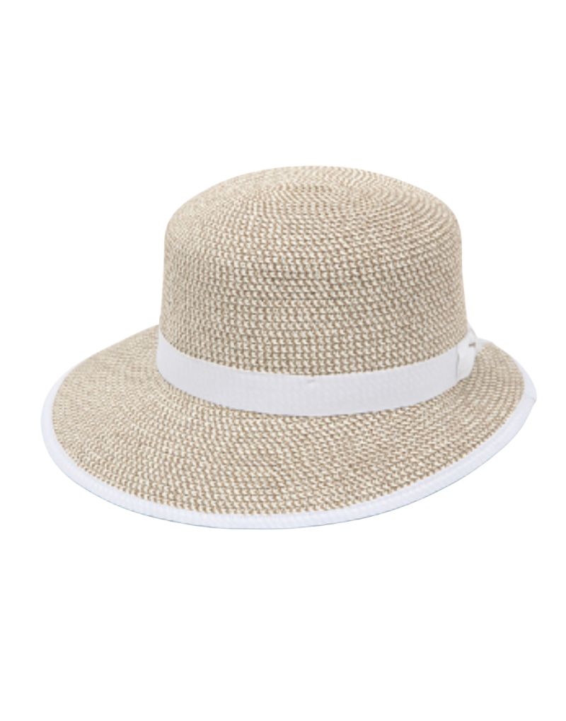 Nikki Beach Pitch Perfect Hat Natural White Tweed