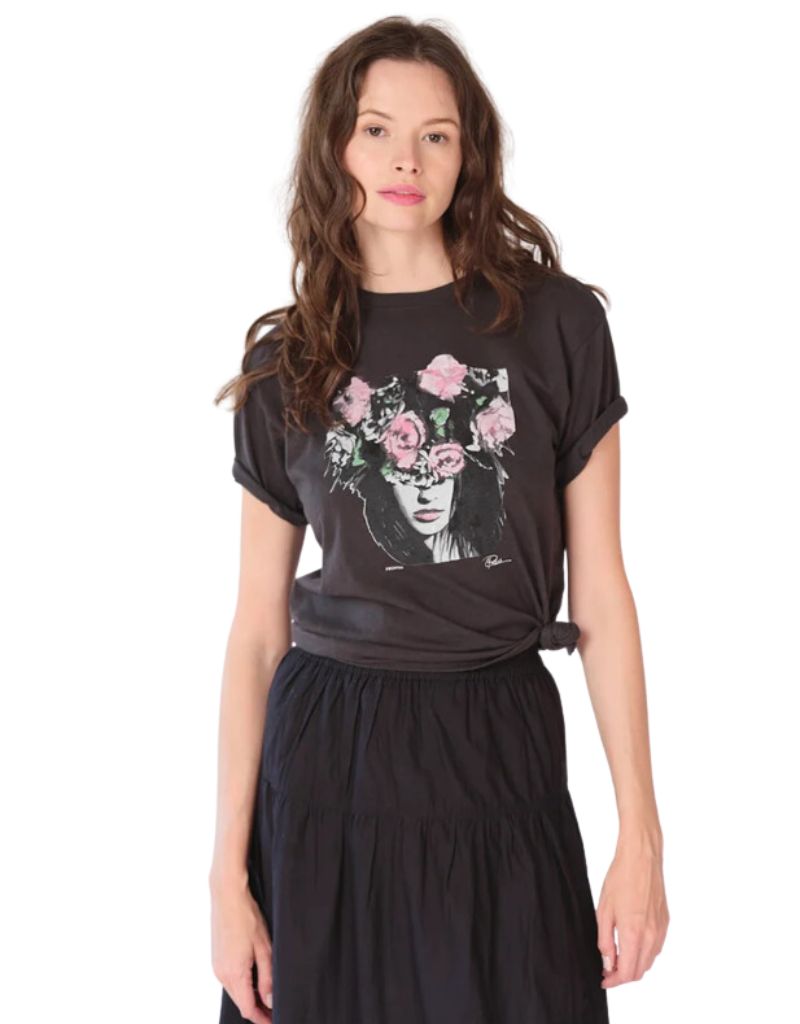 Promise Mushie Tee Worn Black