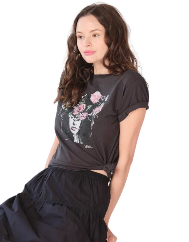 Promise Mushie Tee Worn Black
